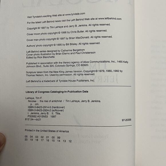 Left Behind Series Hardcover Book 3 Nicolae by Tim LaHaye and Jerry B Jenkins - Picture 4 of 7